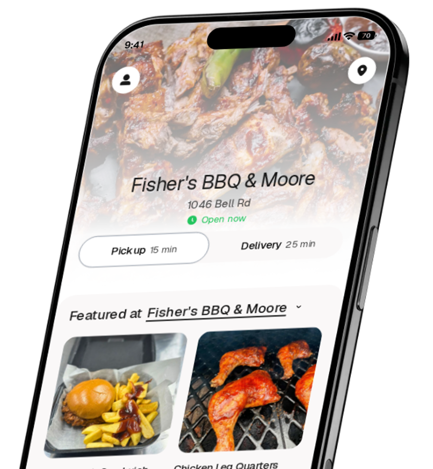 Fisher's BBQ & Moore app preview