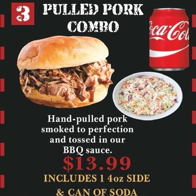 #3 Pulled Pork Sandwich Combo.