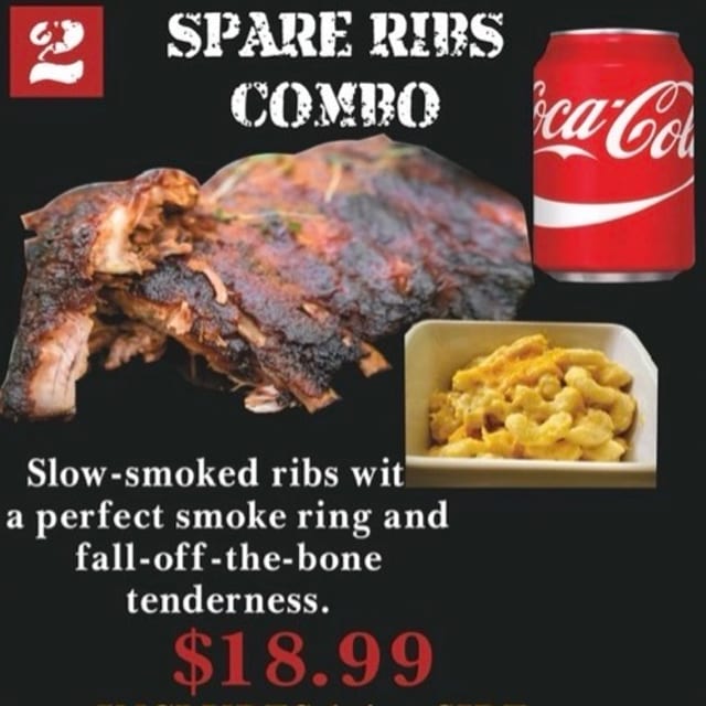 #2 Spare Ribs Combo.