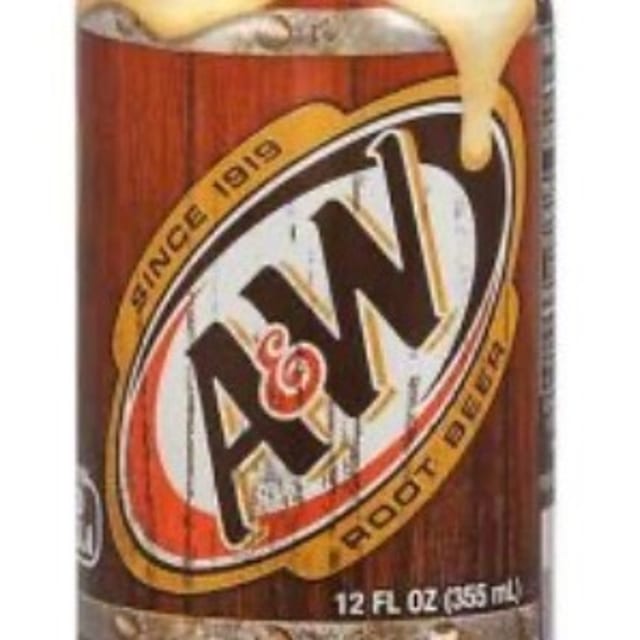 A&W Root Beer 12oz can.