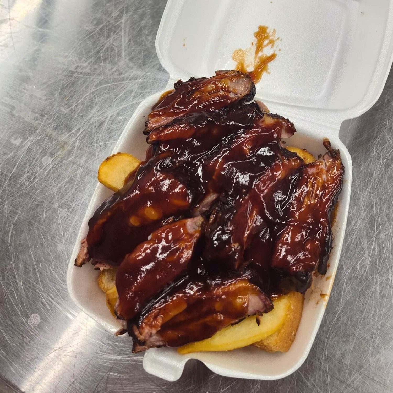 Rib Tips Lunch.